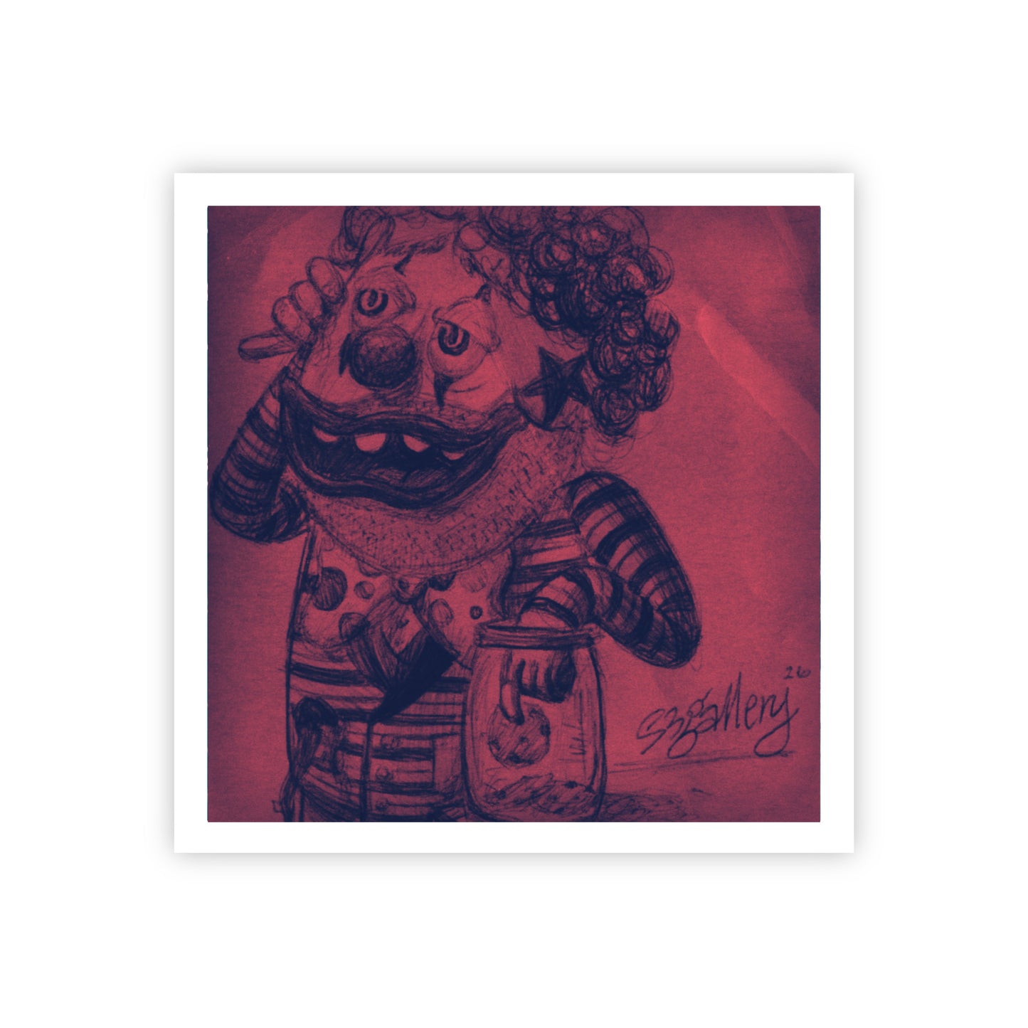 "When Clowns Get Hungry" Print